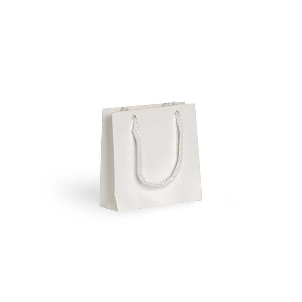 Sacola Papel 10x10x4cm 1057 Branco 10 unidades