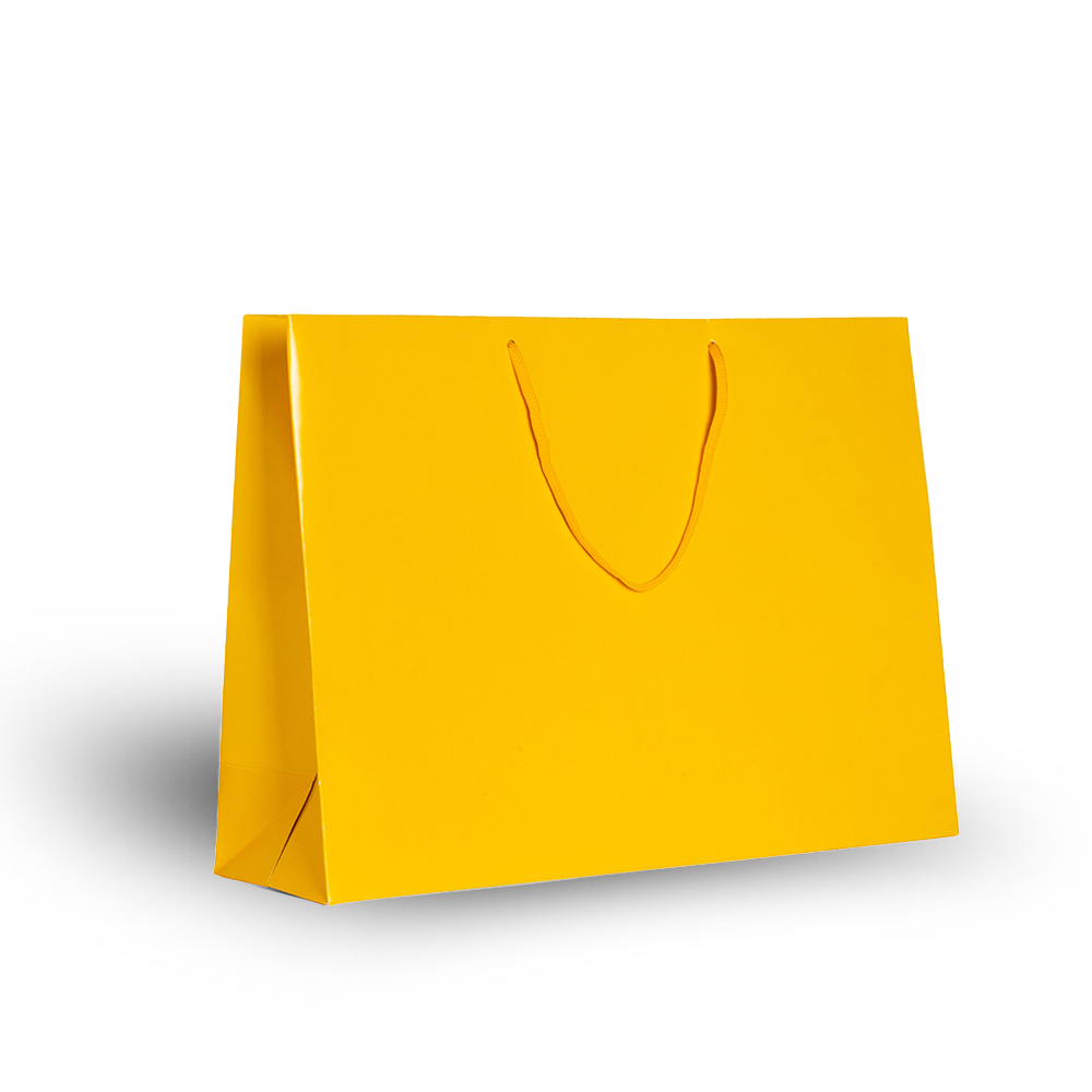 Sacola Papel 39,5x29x12cm 1062 Amarelo 10 unidades