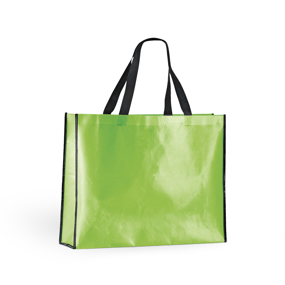 Sacola TNT Laminado 42x32x15cm 1707 verde claro 10 unidades