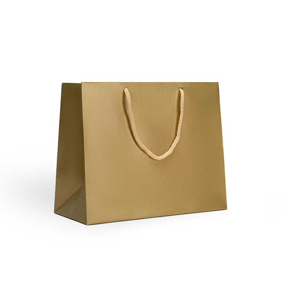 Sacola Papel 28x23x13cm 1066 Dourado 10 unidades