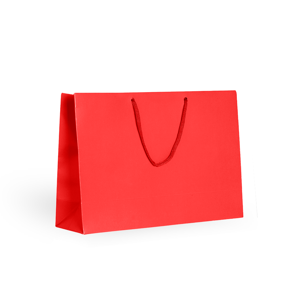 Sacola Papel 28x23x13cm 1066 Vermelho 10 unidades